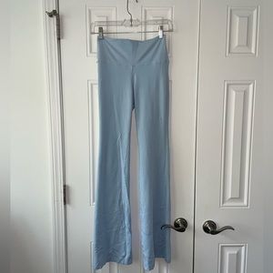 Light Blue Aritzia Flare Leggings